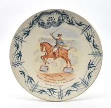 KG assiette Le XXème Siècle La cavalerie automobile french ceramic plate