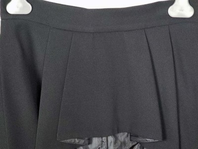 PRADA Black Pleated Peplum Mini Skirt IT40/US6 | eBay