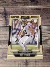 New Orleans Saints 2021 Panini Playbook Rookie Pete Werner #166 RC Football Card. rookie card picture