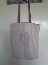 Handmade Hand Embroidered Beige Water Dragons Tote Bag