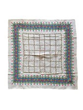 Vintage 60s Ukrainian Shawl Traditional Ukrainian Scarf Floral Shawl Wrap 29x29