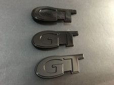 New 1999-2004 Gt Gloss Black Fender Side Trunk Emblem Badge 3pcs