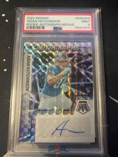 2022 Mosaic Aidan Hutchinson Rookie Auto Silver Prizm PSA 9