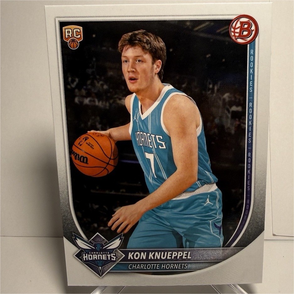 Topps 2025-26 Bowman Kon Knueppel #4 Charlotte Hornets Rookie Base Card