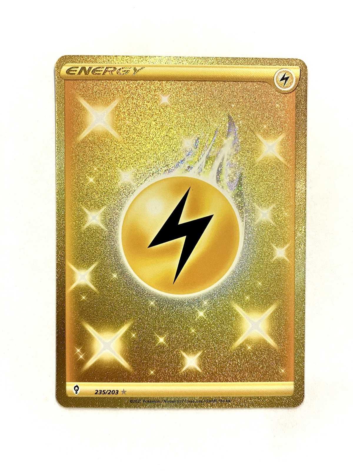 Lightning Energy 235/203 Evolving Skies Gold Secret Rare Pokemon TCG NM