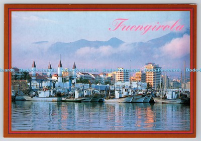 D315038 Costa del Sol. Fuengirola. Sonnenuntergang am Hafen. L. Dominguez. S. A. Malag