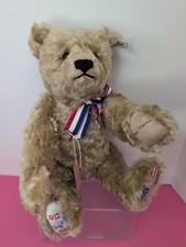 15 Steiff Teddy Bear Otto 1912 1992 America Wavy Golden Mohair Ear Tag Si2