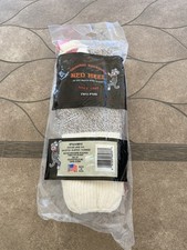 Original Rockford Red Heel Socks 6851-2 2 Pair Size Large 10-11 Sock Monkey Kit