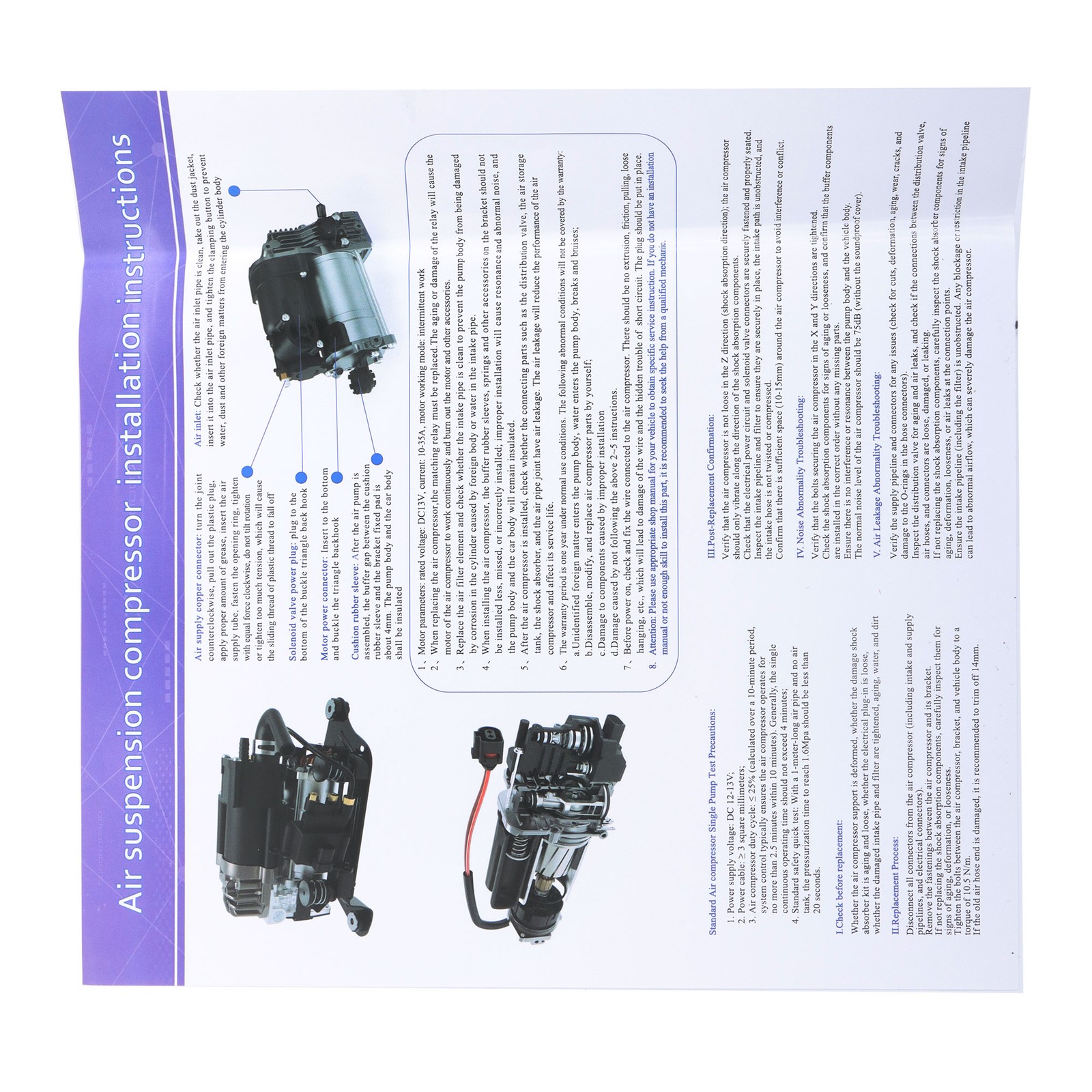 Bentley Continental GT Speed 2006-2012 Air suspension compressor