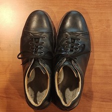 Men's Black Leather Dress Fast Lace-Up Oxford Dress Shoes