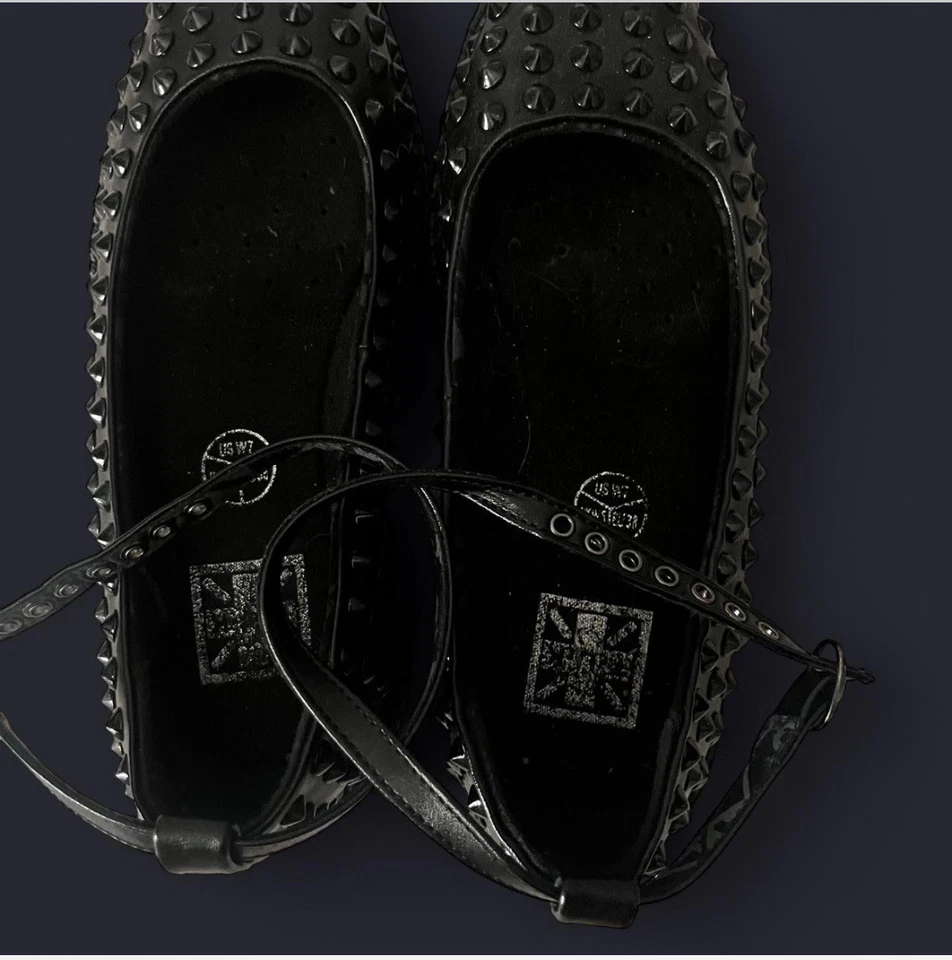 Zapatos para mujer Tuk Mary Jane talla 7 de cuero negro con correa con hebilla Foto 3 de 3