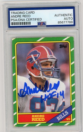 Andre Reed signed autographed 1986 Topps RC w/HOF 14 PSA | eBay