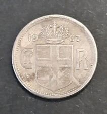1937 ICELAND 25 AURAR COIN ( KM.#2)