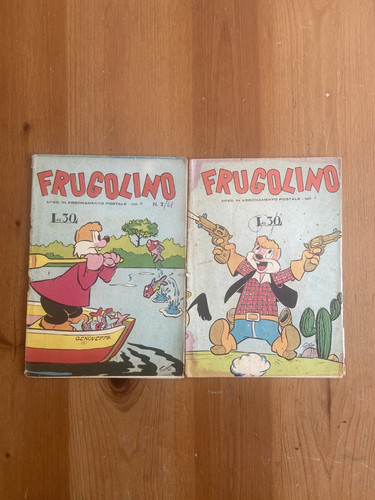 LOT 2 BOOKS OF FRUGOLINO N°2 JAN.1961 AND N°6 MARCH 1961