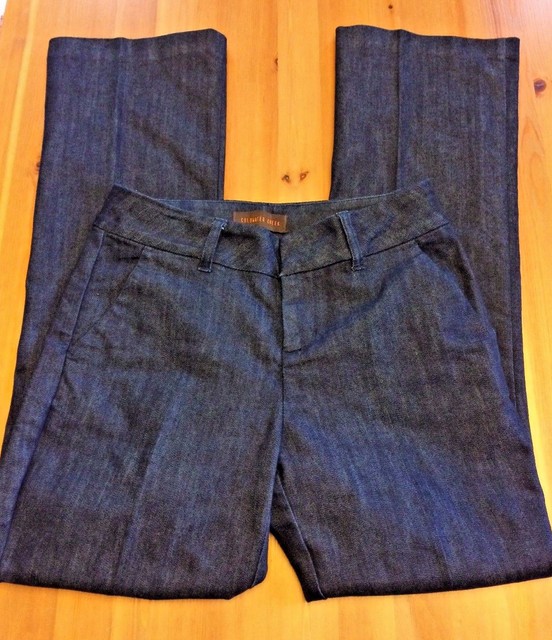 Coldwater Creek Womens 6P 6 petite Jeans Trouser cut dark wash dress C72 | eBay
