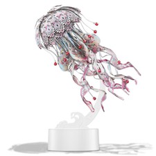 Piececool 3d Puzzles for Adult Scarlet Red Metal Model Kits halloween Gifts Kits