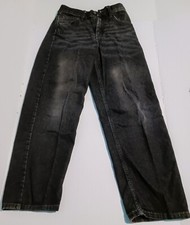 Pantalones de mezclilla Wrangler negros holgados para niños talla 12 regulares 
