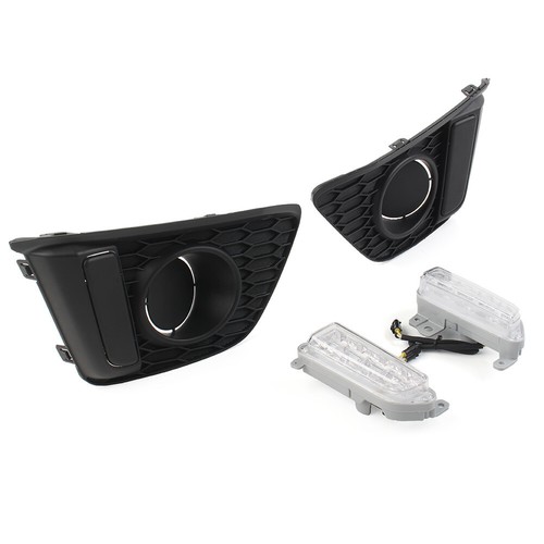 LED Day Running Light DRL Turn Signal Fog Lamp Assembly For Honda Fit Jazz 14-17 - Picture 3 of 15