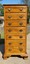 ethan allen heirloom maple lingerie chest, 7 drawers, vintage c.1979, #10-5354