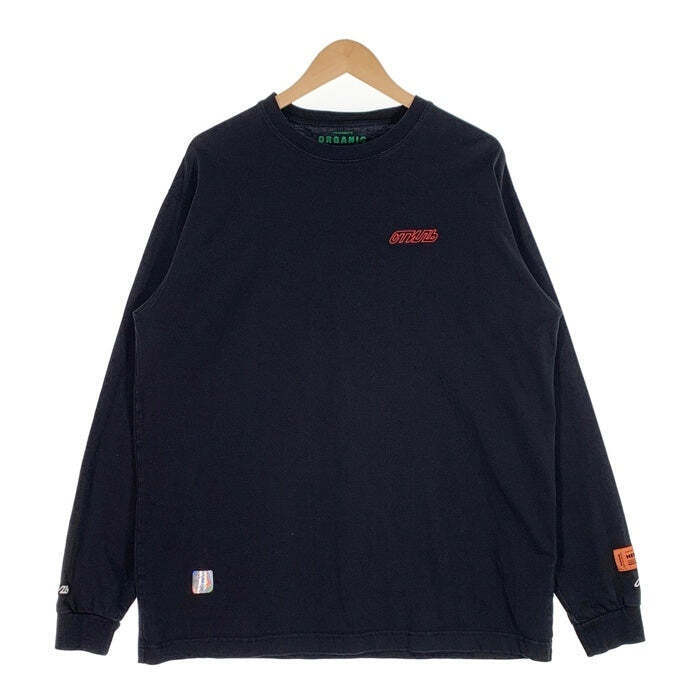 HERON PRESTON Embroidered Long Sleeve Tee Black