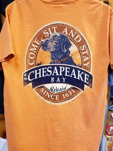 New Come Sit And Stay At The Chesapeake Bay Dog T Shirt Comfort