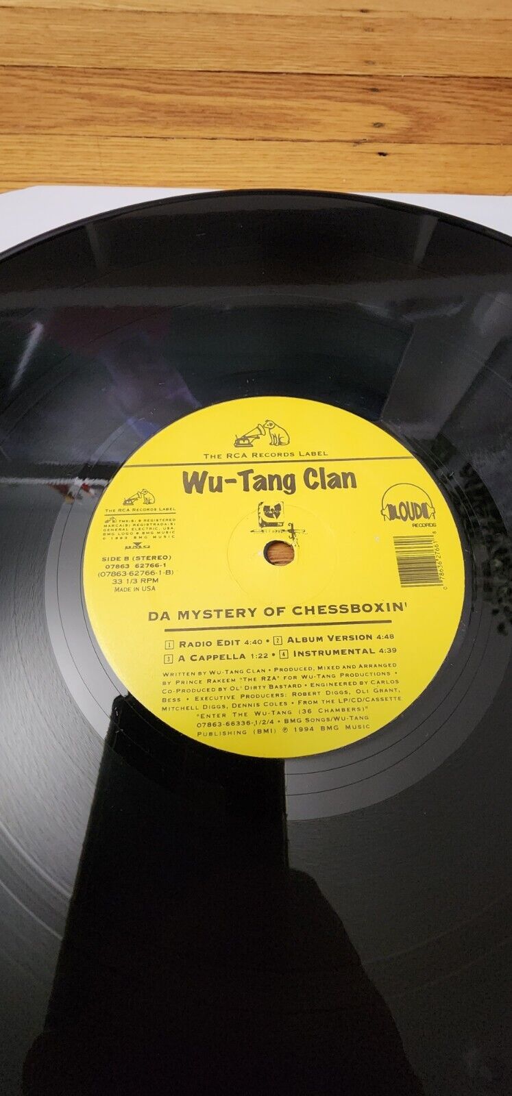 C.R.E.A.M./ DA MYSTERY OF CHESSBOXIN (YELLOW WU-TANG LOGO SHAPED