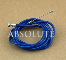 BLUE BRAKE CABLE KIT HOUSING BUTTON FIXIE BICYCLE BMX MTB CRUISER BIKE BRAKES.
