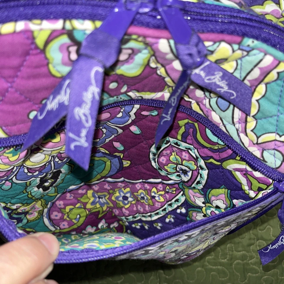 Mochila Grande Vera Bradley Púrpura Paisley Acolchada, Escuela, Vacaciones Foto 4 de 4