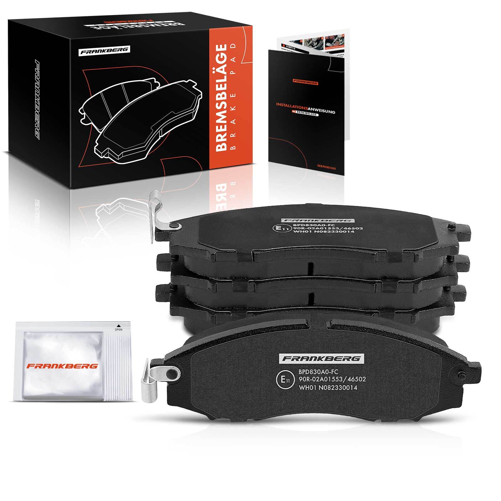 FRANKBERG Front Brake Pads Set for Nissan Pickup Navara D22 Terrano II R50 New