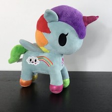 AURORA TOKIDOKI UNICORNO PIXIE RAINBOW STUFFED ANIMAL UNICORN PEGASUS 12" PLUSH