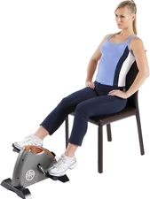 under Desk Mini Pedal Leg and Arm Exercise Cycle with Adjustable Magnetic Resist