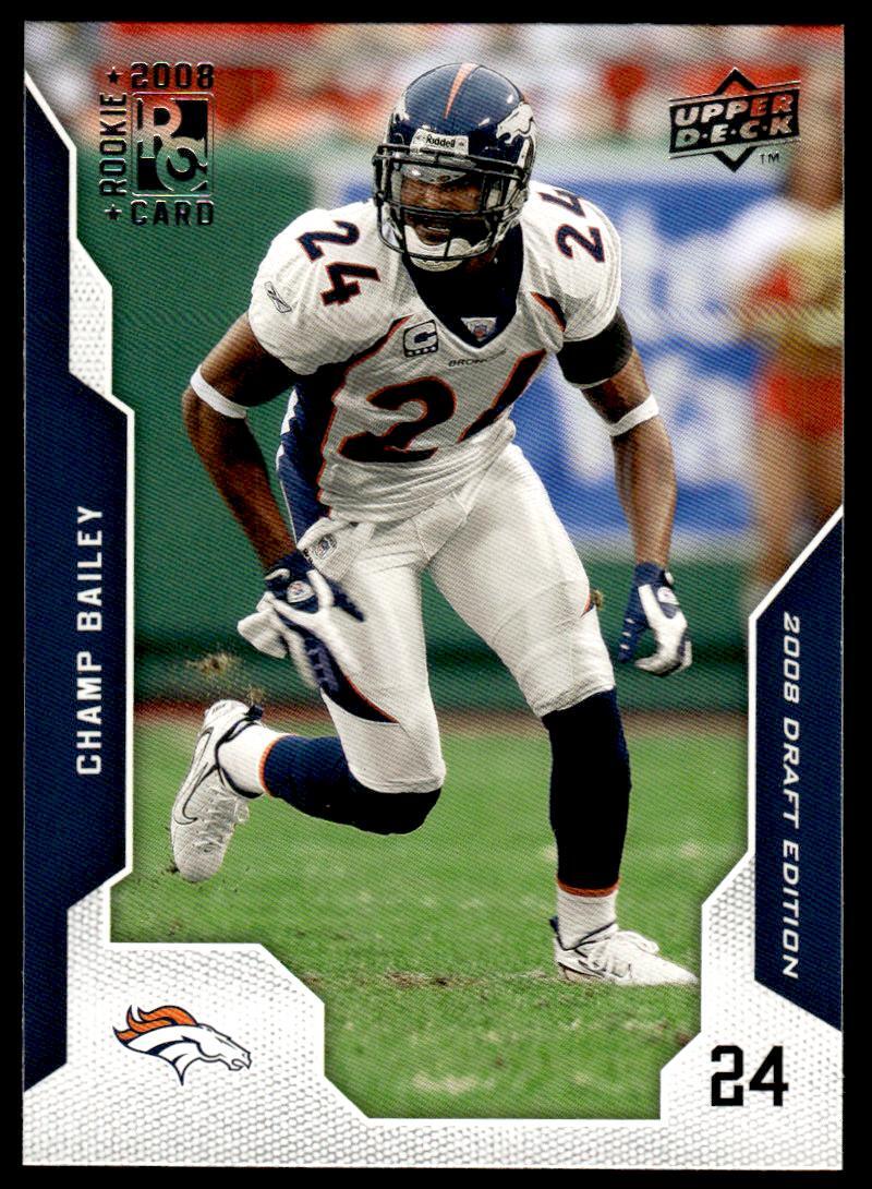 2008 Upper Deck Draft Edition 134 Champ Bailey Denver Broncos Football Card