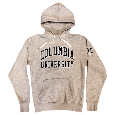 COLUMBIA UNIVERSITY LIONS Sweater Adult Medium Gray Spell Out Pullover  Hoodie