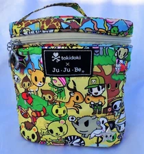 TOKIDOKI X JU JU BE ANIMALIN LUNCH BOX FUEL CELL BOTTLE COOLER BEIGE INTERIOR