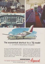 Aviation Magazine Print -  Downtown Airpark Oklahoma City Beech Queen Air (1972)