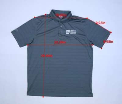 Callaway Mens Gray Walmart Hallmark Branded Short Sleeve Golf Polo