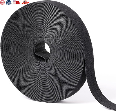 1 in X 60 Ft Hook and Loop Roll | Double-Sided Strips, Self-Gripping Straps