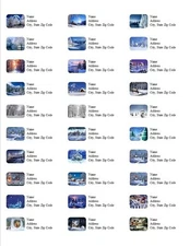 30 Personalized Address Labels Winter Snow All Pictures (D 15)