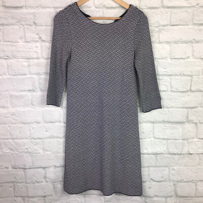 Zara Knit Women's Small Sweater Dress Navy Blue White 3/4 Sleeve | eBay