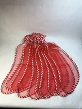 10pcs Net Empty 18" Mesh Christmas Stockings