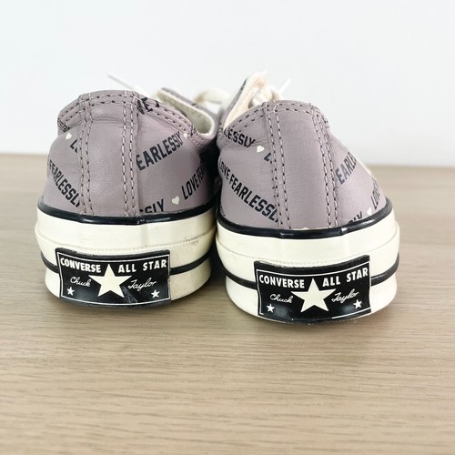 Converse Chuck OX Love Fearlessly Shoes Womens US 7 UK 5 EU 37.5 Amethyst Grey - Picture 4 of 13