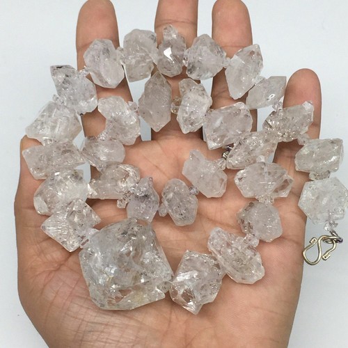 20-35mm, 29 Bds, 166.1g,Large Natural Terminated Diamond Quartz Strand 16",DQ241 - Picture 3 of 11