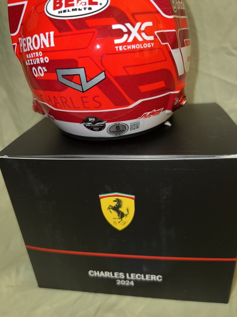 Charles Leclerc Signed Official 2024 Season 1:2 Mini Helmet
