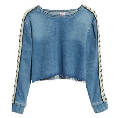 Kappa Authentic Bersy Denim Crop Top NWT Size XL