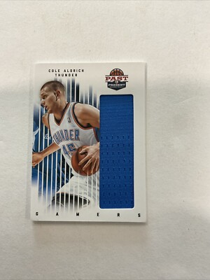 #27 Cole Aldrich -OKC Thunder - 2012 Panini Past & Present Gamers Materials F