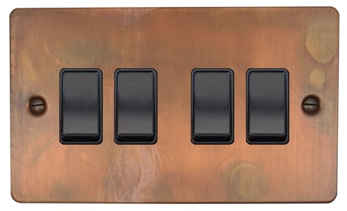G&H Flat Plate Tarnished Copper FTCB Light Switches, Plug Sockets, USB, Toggles - Picture 10 of 47