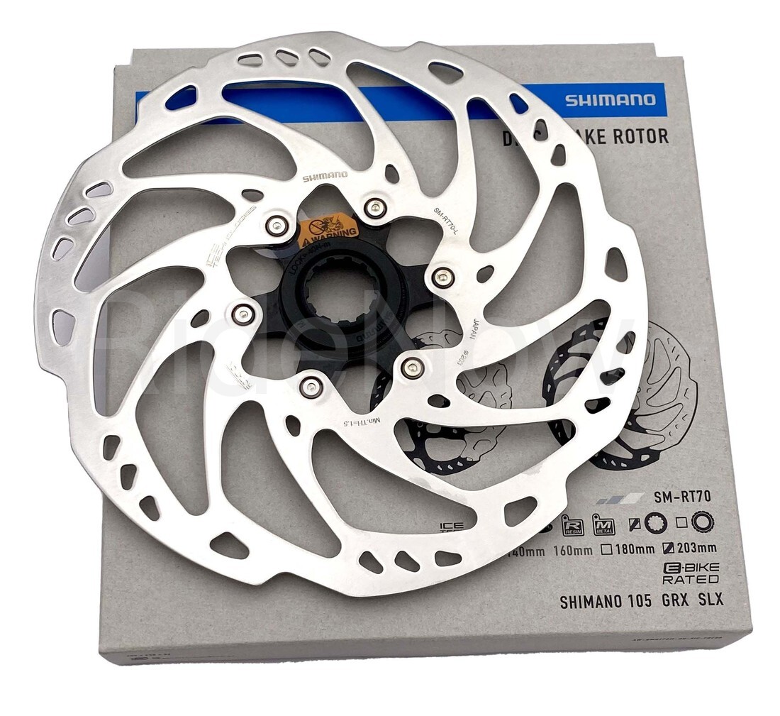 Sリメドセット Shimano 105 GRX SLX SM-RT70 ICE TECH Centerlock 203mm Disc Brake