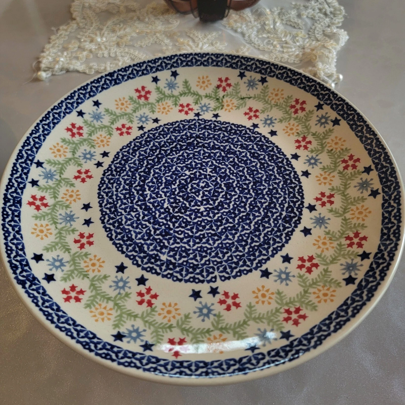 Manufaktura Polish Pottery Cake Stand