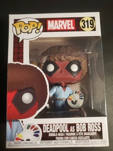 deadpool bob ross bobblehead