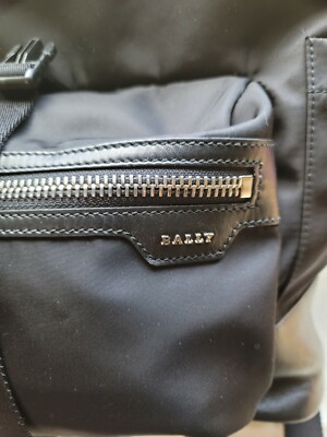 Bally backpack crew nylon and leather | eBay